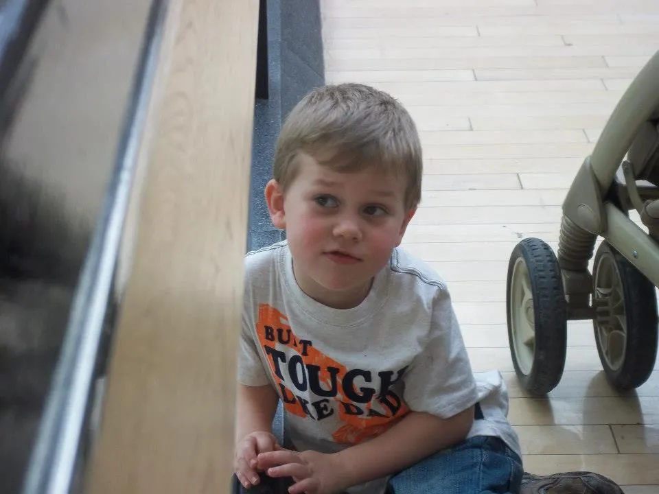 Noah, shortly before he sacked some chewies. Photo by Betsy Oda.